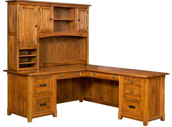 A Solid Wood Desk For Your Home Office Amish Furniture Showcase