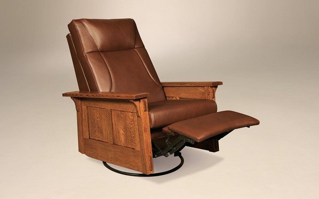 Kick Back in a Wooden Recliner