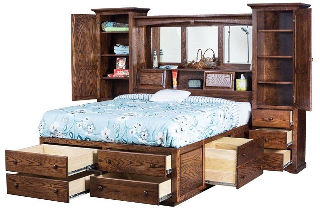 The Perfect Bed Frame with Solid Wood Storage