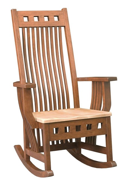 Amish wood rocking clearance chair