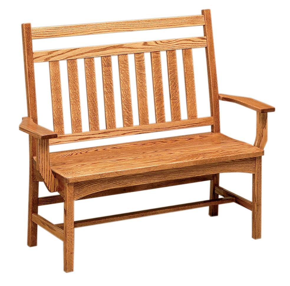 Amish deals wood bench