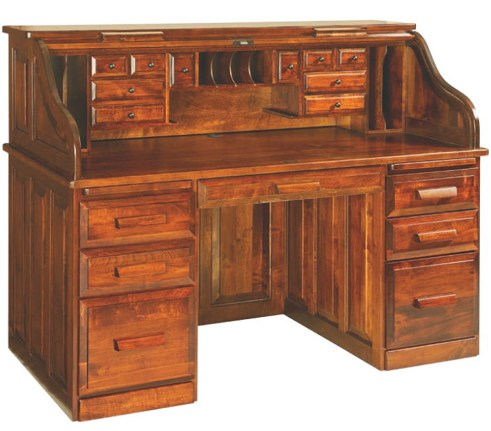 Wooden Office Rolltop Desk