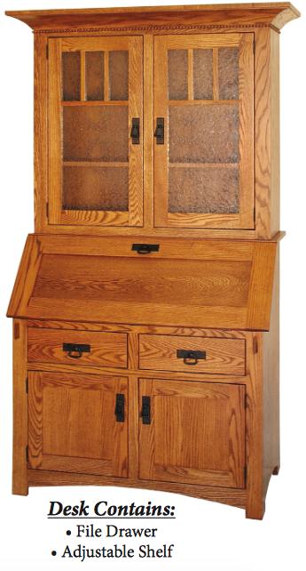 Beautiful Secretary Desk For Your Home Office Amish Furniture