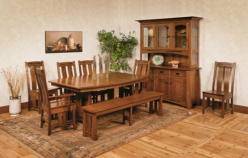 amish dining table bench